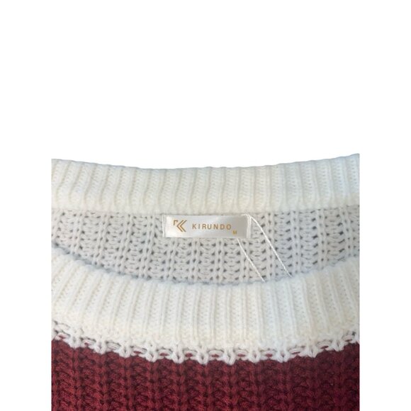 KIRUNDO Women's Size Medium Striped Sweater - Picture 5 of 11